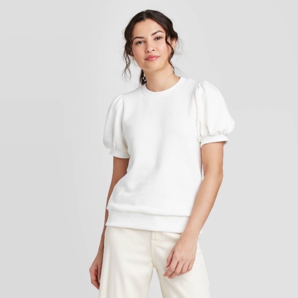 A New Day Brand Pullover Puff Sleeve Sweater